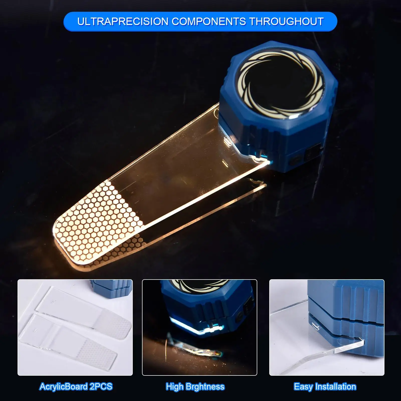 Magnetic Car Window Film Cutting Light Auto Tint Edge Cutting Light LED Tinting Wrap Cutting Light car Window Film Cutter Tool