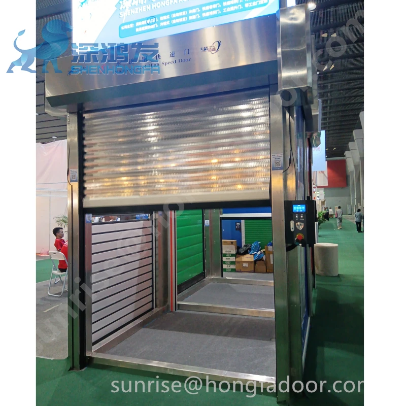 High Speed Stainless steel rolling shutter door Roll Up Gates Warehouse Fast Rolling Door Electric Gate Workshop