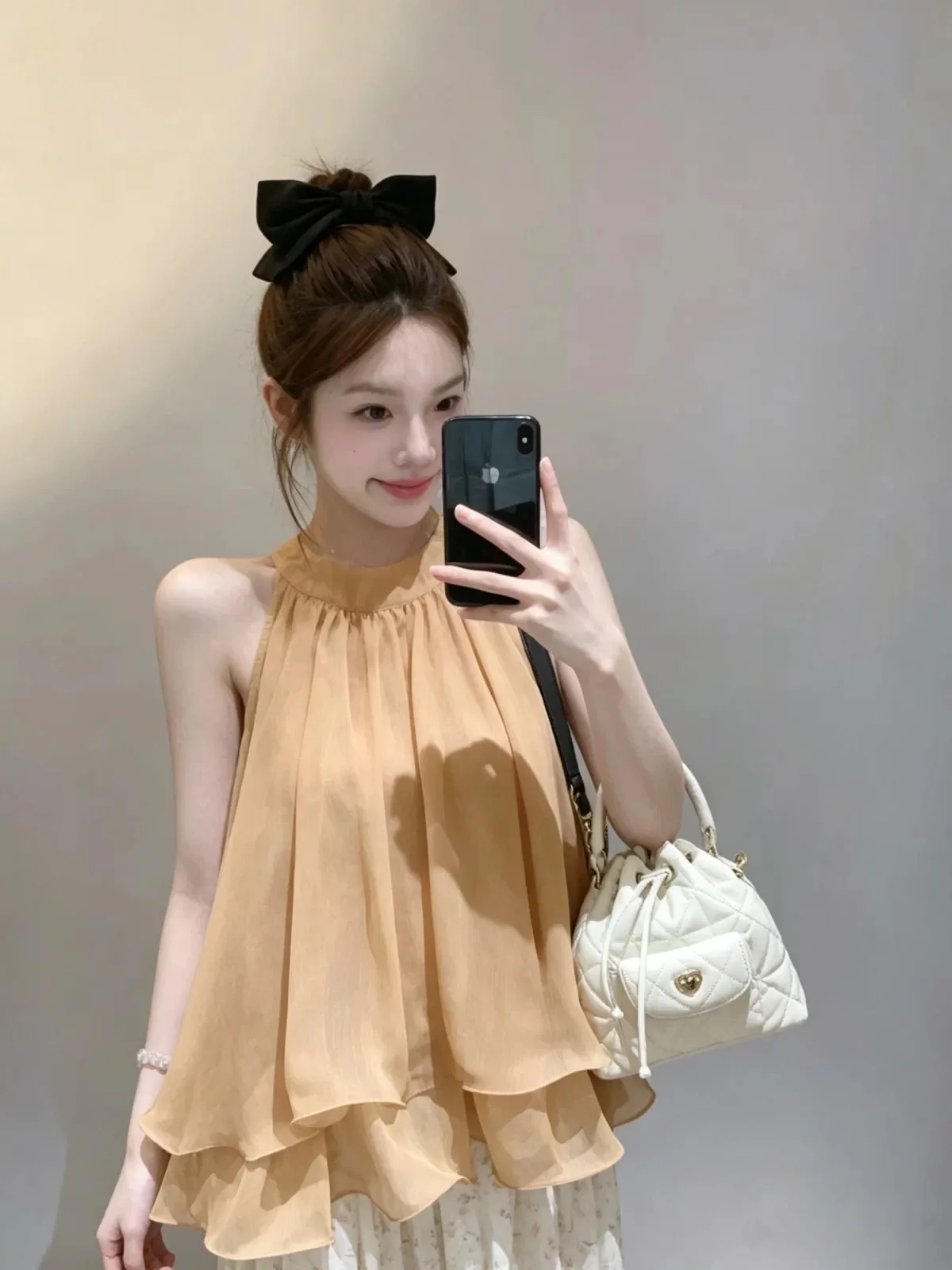 Loose Women's Sleeveless Vest Summer New Style Purple Hanging Neck Beauty Base Top Match All Atmosphere Sensation Absolutely