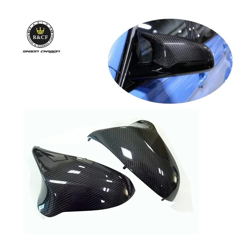 M Performance Style Carbon Fiber Mirror Cover Replacement For F80 F82 F83  M3 M4 M2C LHD