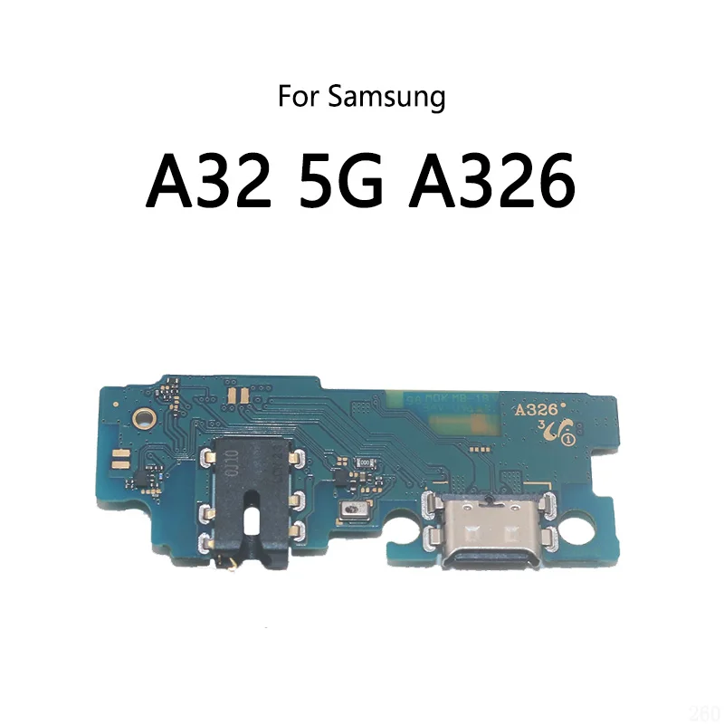 10PCS/Lot For Samsung Galaxy A32 4G A325F 5G A326 USB Charge Dock Port Socket Jack Connector Flex Cable Charging Board Module