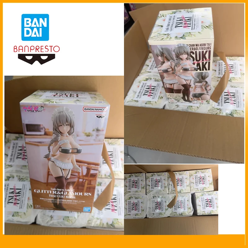 

Original Bandai Banpresto Uzakichan Wants To Hang Out Glitter glamours Uzaki Tsuki Anime Action Figures Model 27Cm Decoration