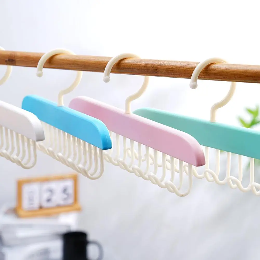 

Multiple Hooks Women Clothes Bra Hanger Men Tie Belt Home Multifunctional Scarf Hanger Dormitory Accessories Wardrobe A1B9