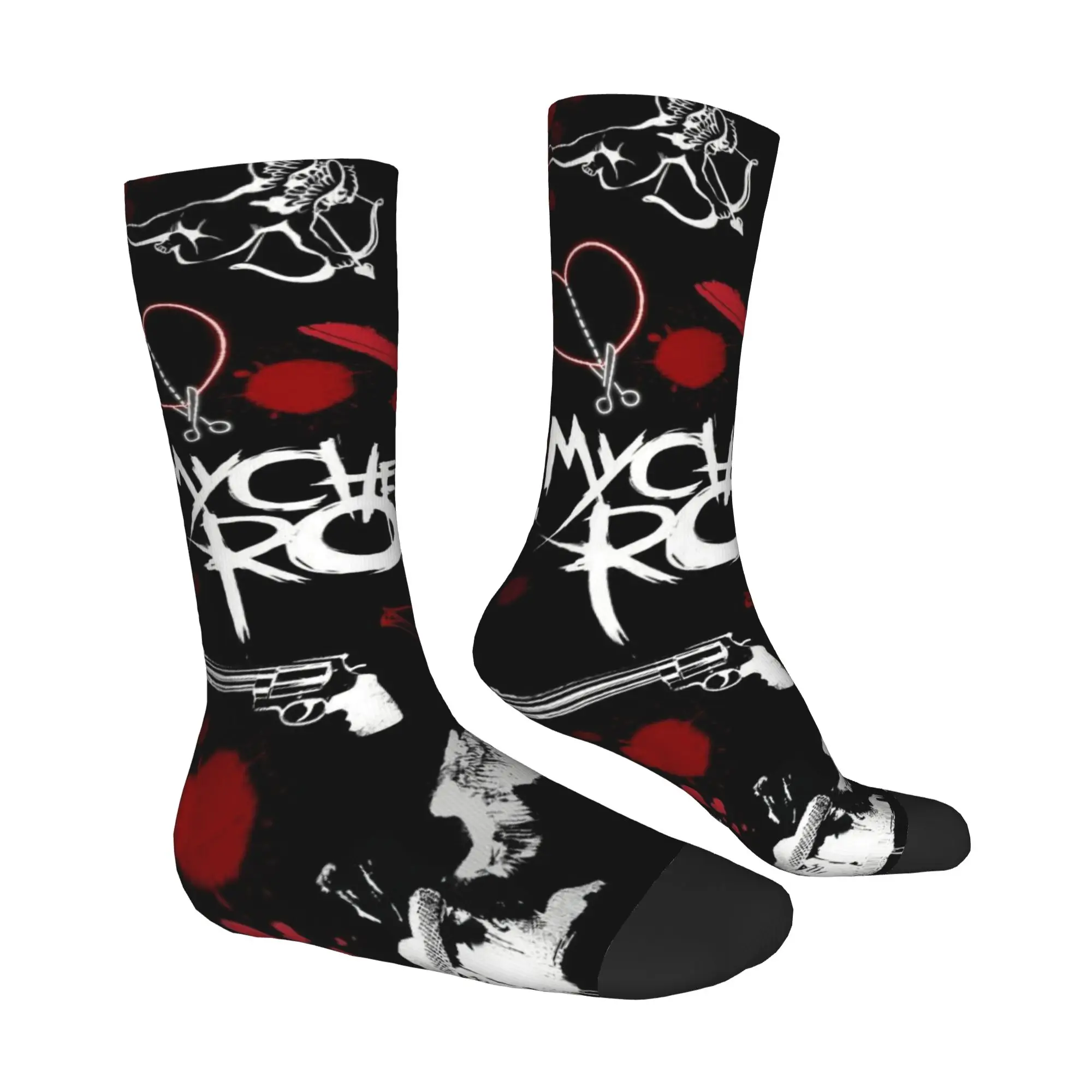 Custom My C-Chemical Romances Dress Socks Men's Women's Warm Fashion  Crew Socks view 4