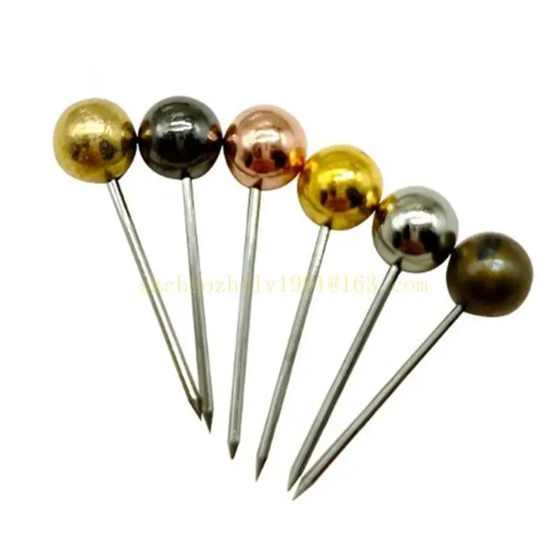 62ka ball-shape pushpin map pin สำหรับ bulletin board ผนังรูปภาพ, pin เย็บผ้า
