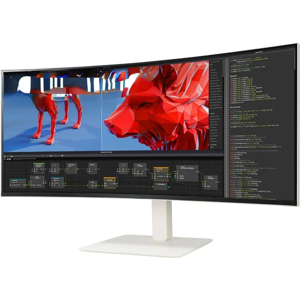 Monitor de computadora curvo ultraancho WQHD IPS 600 144Hz 1ms USB tipo C 90W de 38 pulgadas