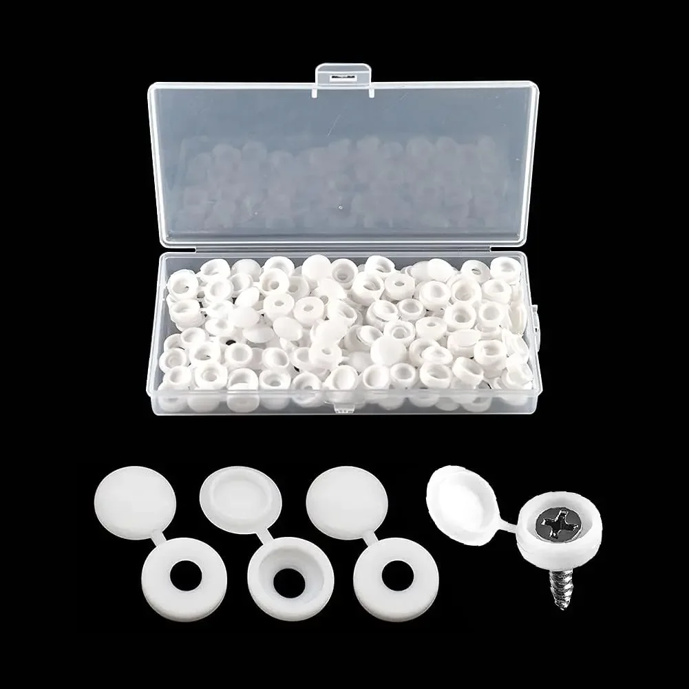 5/100PCS Klapp Kunststoff Schraube Kappe Abdeckung Muttern Falten Snap Schutzkappe Knopf Schraube Holz Möbel Dekorative muttern Schrauben Hardware