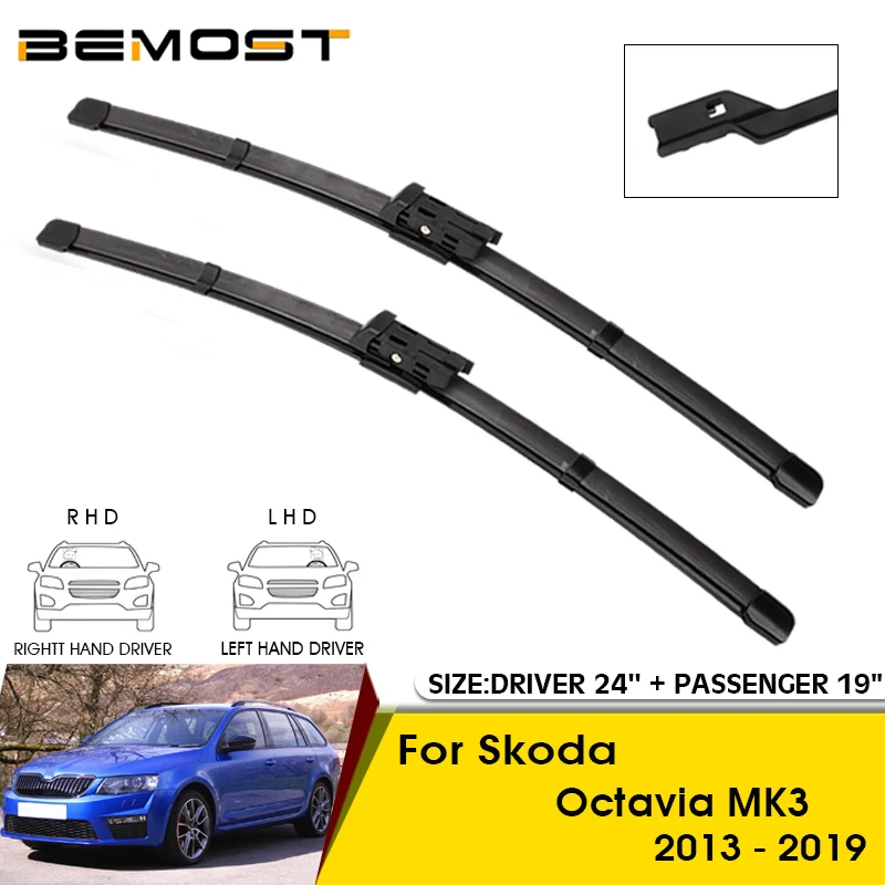 Car Wiper Blade For Skoda Octavia MK3 2013-2019 Windshield Windscreen Front Window Blades 24