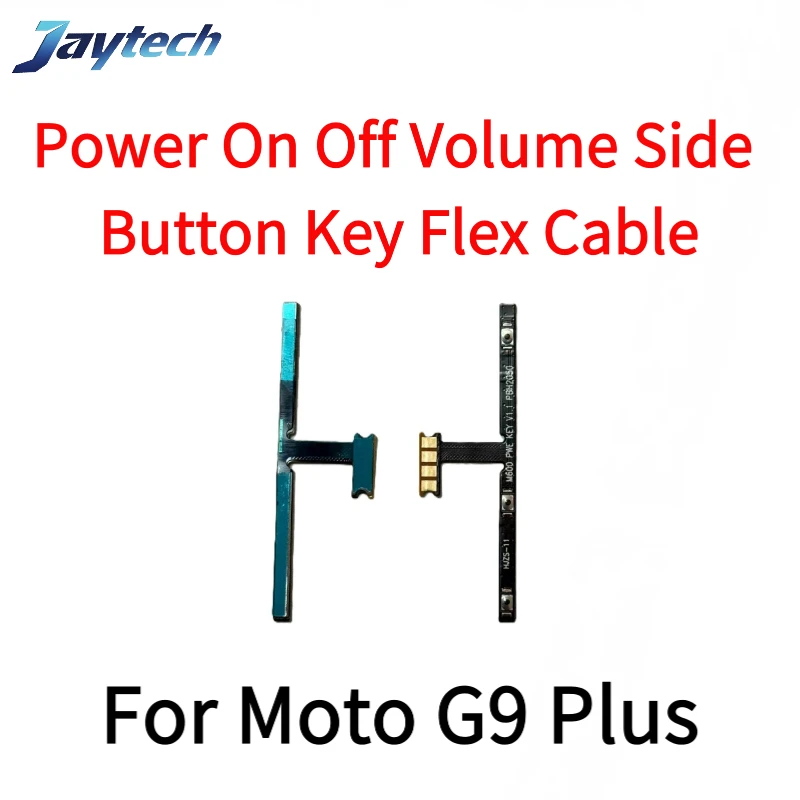 Motorola G9 Plus Power G 5G 2022 G30 전원 켜기 끄기 볼륨 측면 버튼 키 플렉스 케이블 교체 부품