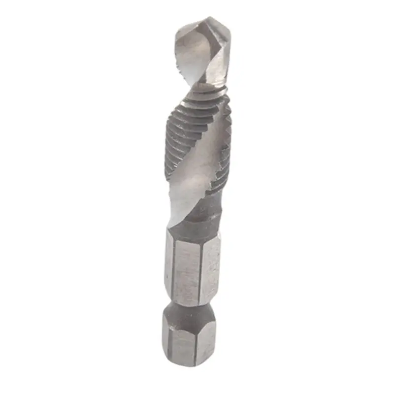 B17B M8X1.25Mm High-Speed Steel 4341 Titanium Plated Composite Tap Drill And Tap Integrated Machine Tap Open And Chamfer Tool