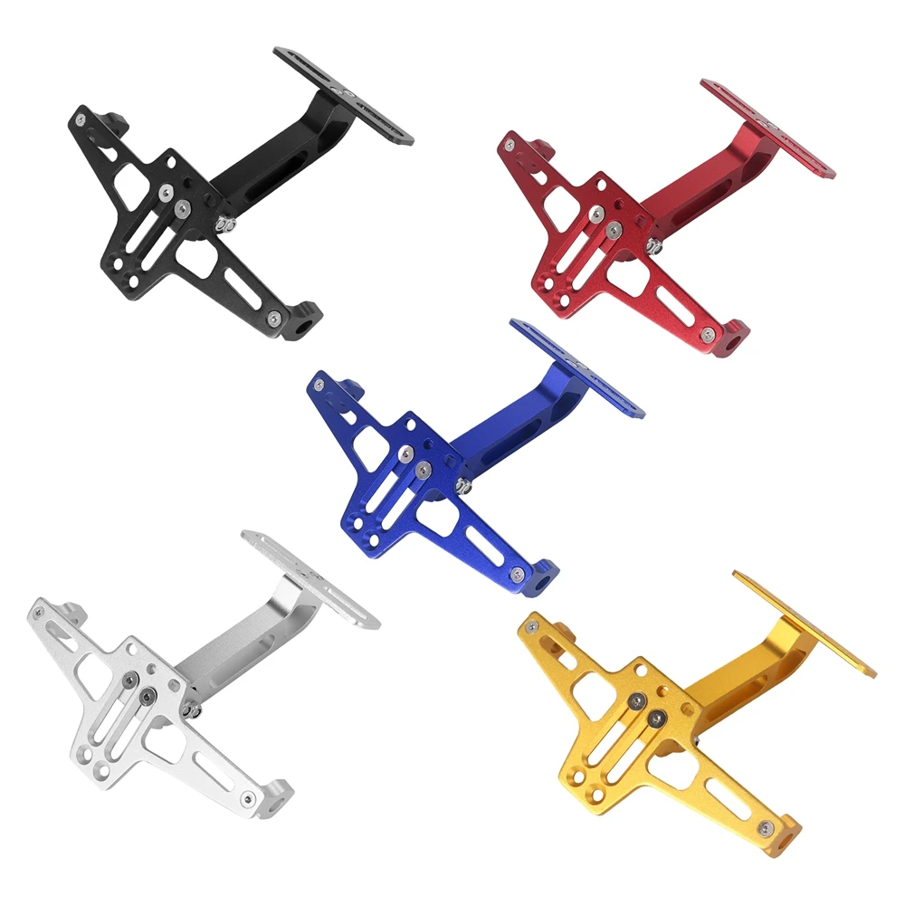 Support de plaque d'immatriculation arrière pour moto, support en alliage d'aluminium, accessoires universels pour moto, pièces de modification de moto