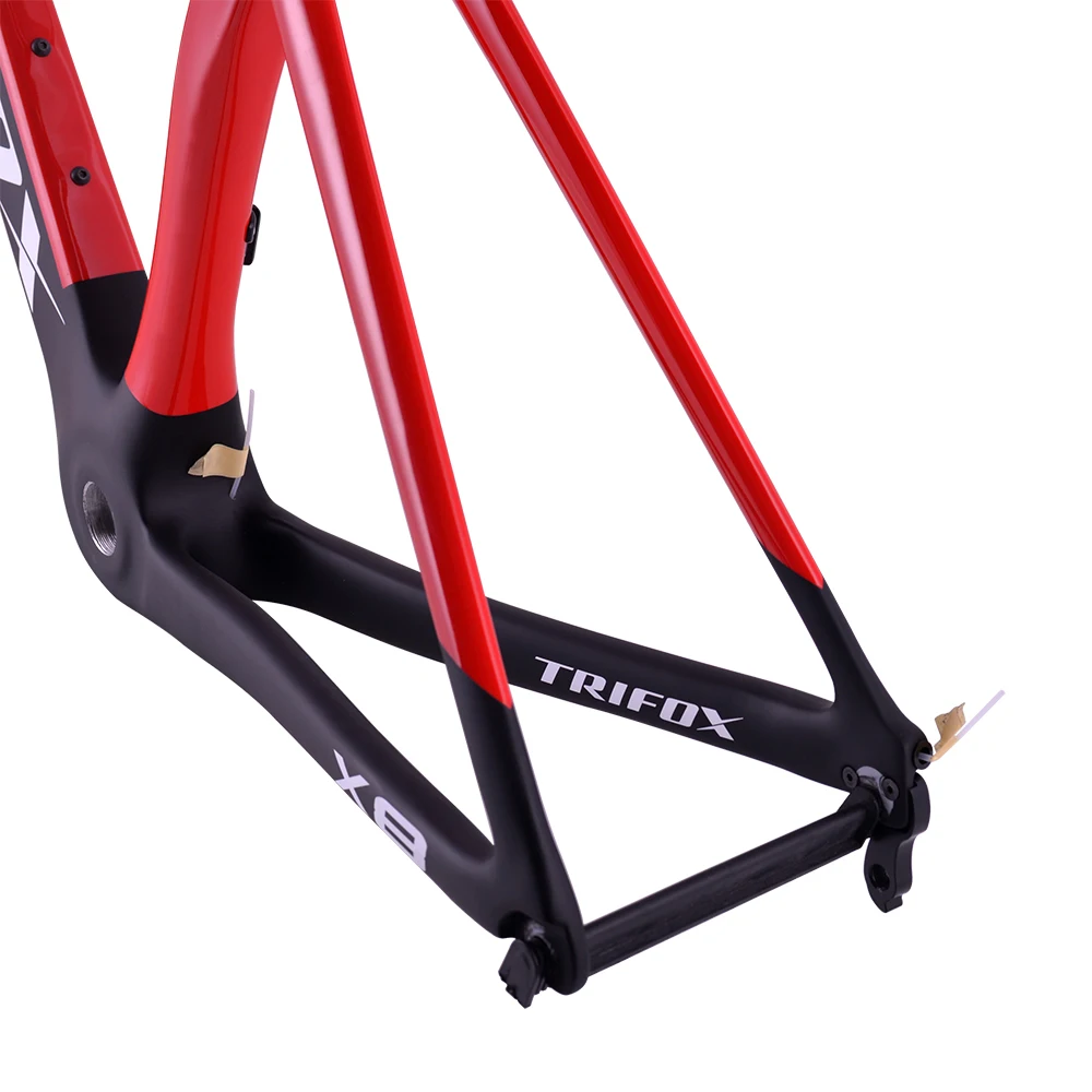 TRIFOX Vollcarbon-Rennradrahmen, Felgenbremse 135 Schnellspanner DI2 Aero Racing Frameset X8QR 48/51/54/56 cm