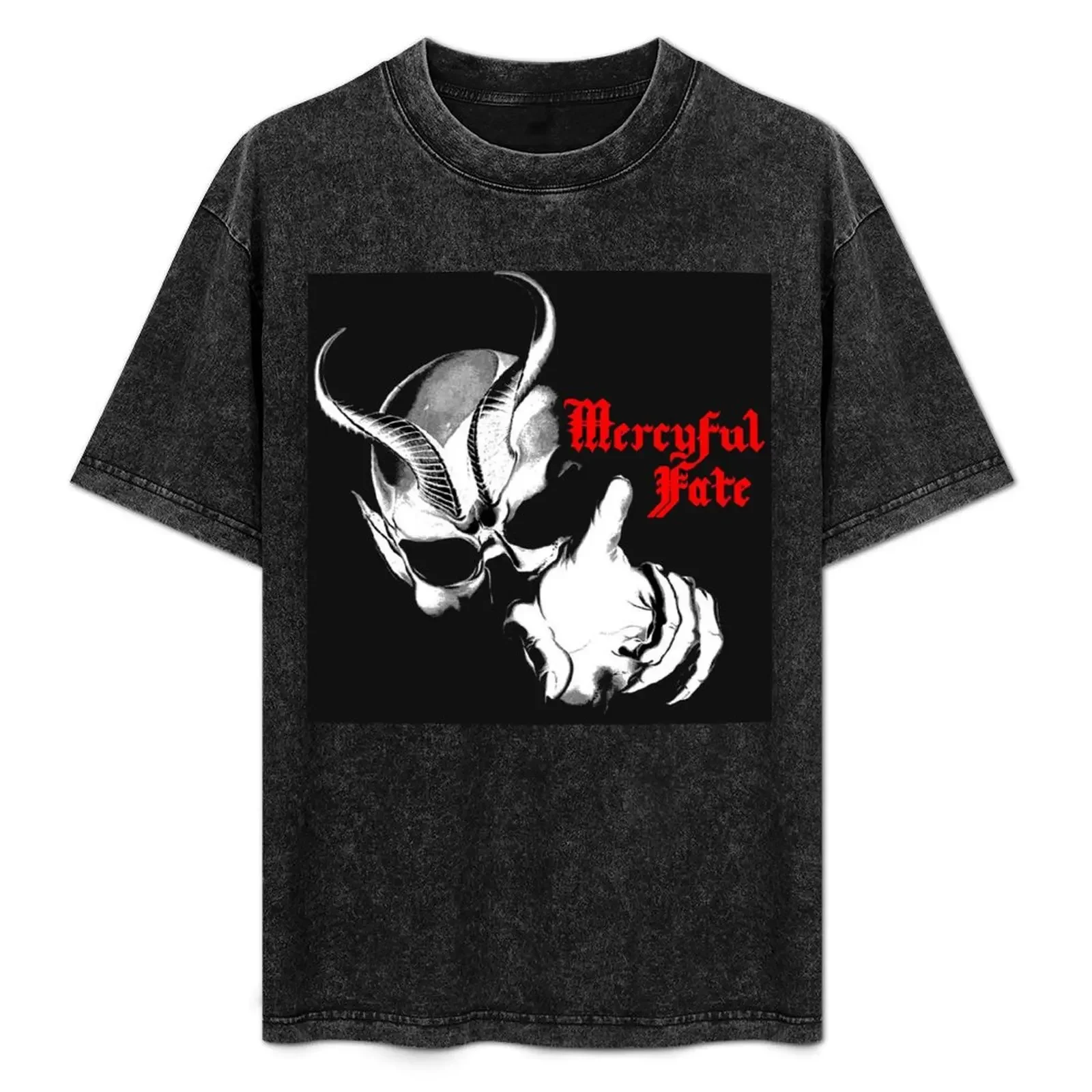 

mercyful fate logo T-Shirt summer 2025 sweat korean fashion T-shirts man slim fit t shirts for men