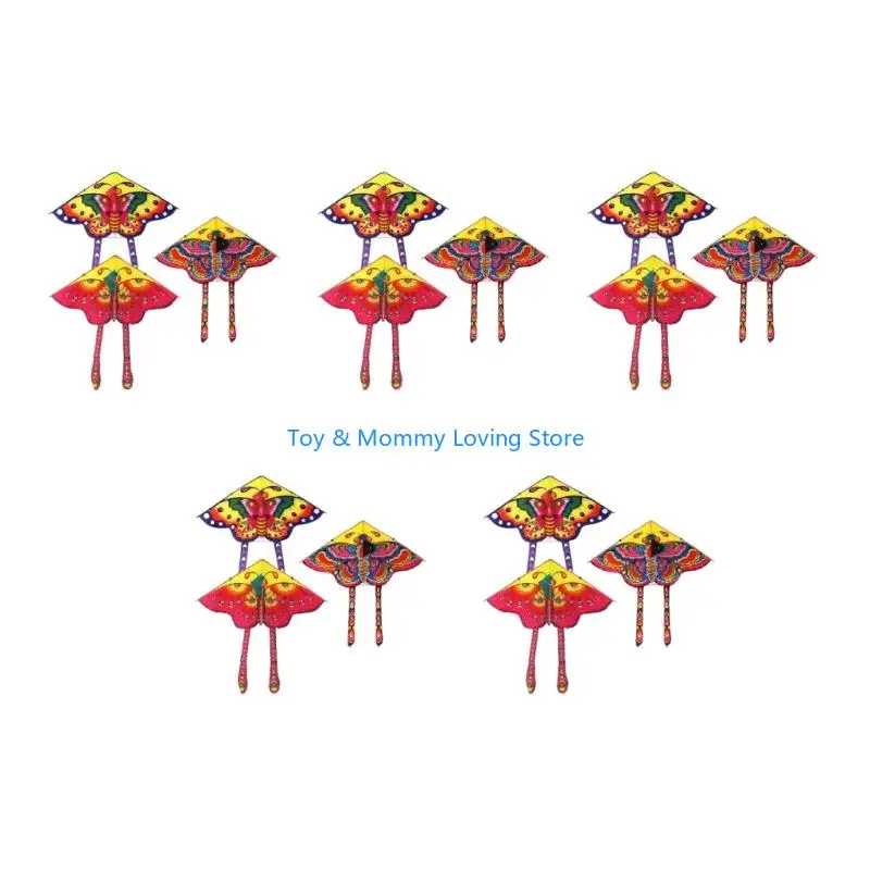 Y1qf 35x19 Single Line für Butterfly Kite Outdoor Wind Flying Toy Bestes Geschenk für Kinder Family Garten -Garten