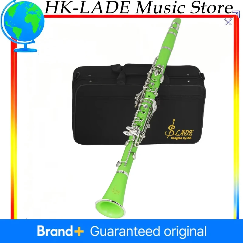 

SLADE Bb Кларнет 17 клавиш - немецкий гибридный профессиональный комплект из бакелита и дерева с жестким футляром и инструментами, оркестром/подорожным готовым