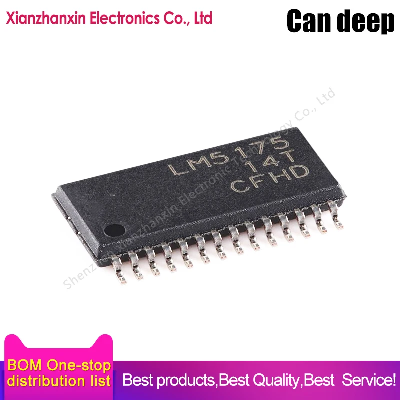 1pcs/lot LM5175PWPR LM5175  HTSSOP-28 Synchronous buck/boost controller chip in stock