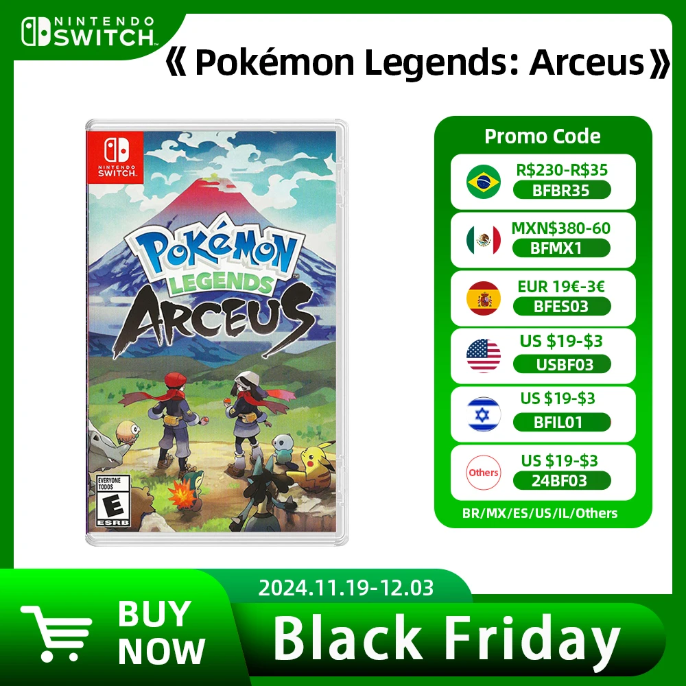 Nintendo Switch Game Deals Platformer Pokemon Legends Arceus Physical Game Card Support 13 Languages TV Tabletop Handheld Mode