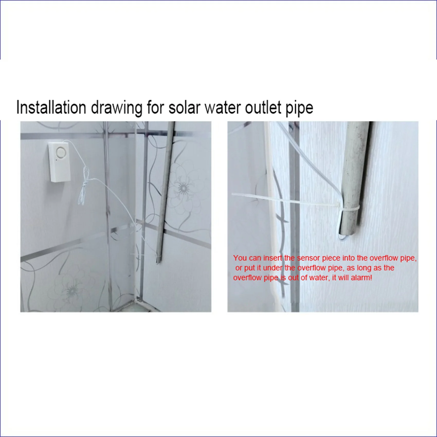 2X Alarm Water Leakage Spot Alarm Detector Water Leak Sensor Detection Flood Alert Overflow Security Alarm