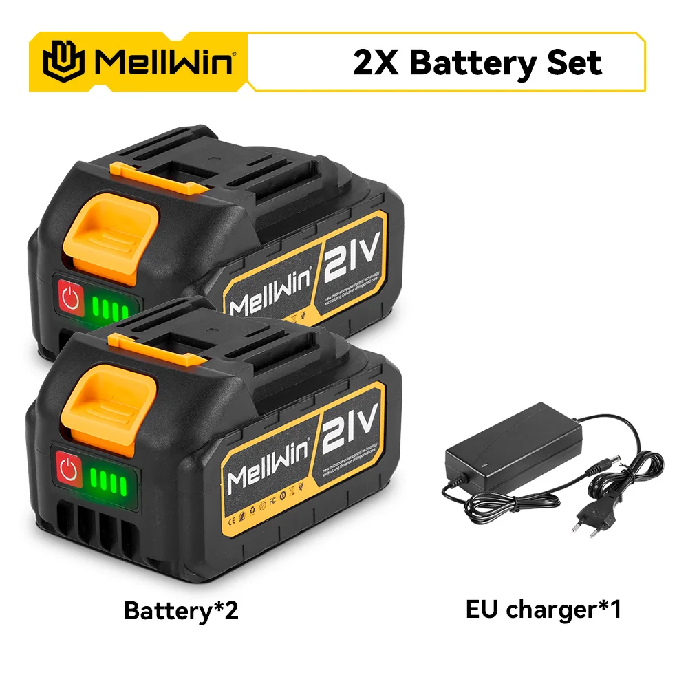MELLWIN 21V Rechargeable Lithium Battery 15000mAh Lithium Ion