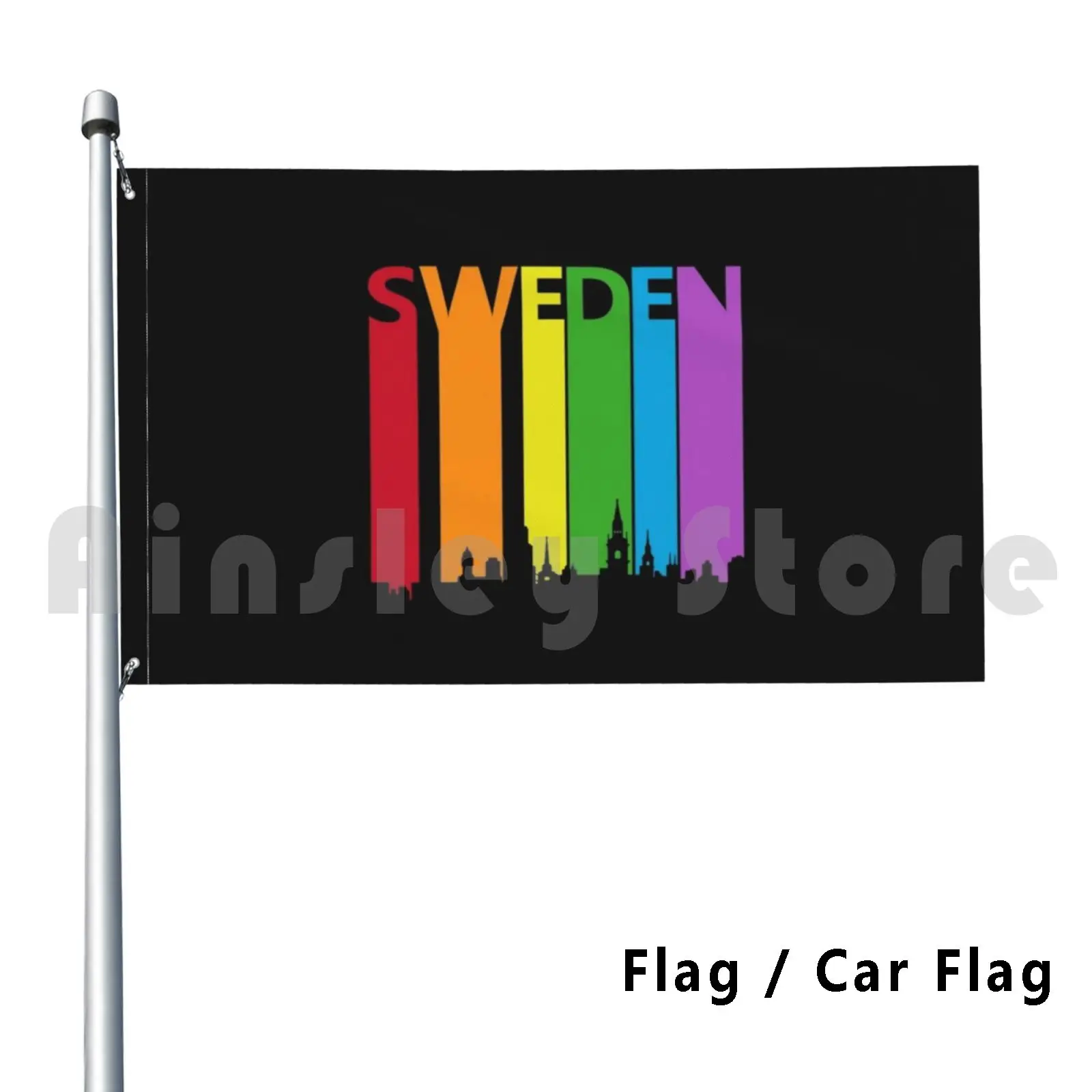 Sweden Pride Flag Car Flag Funny Sweden Pride Sweden Sweden Parade Sweden Pride