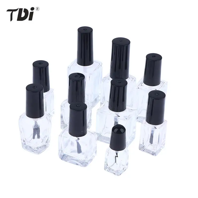 1Pcs Sub-packed Nail Polish Bottle Nail Gel Empty Bottle With Brush Glass Empty Blending Bottle Touch-up Container