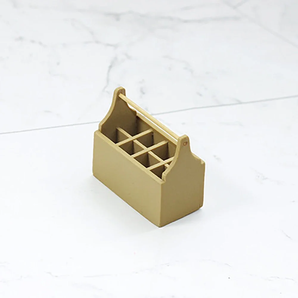 1 個 1/12 ドールハウスミニチュア樹脂ツールボックスシミュレーション収納ボックス模型玩具ミニ装飾ドールハウスアクセサリー