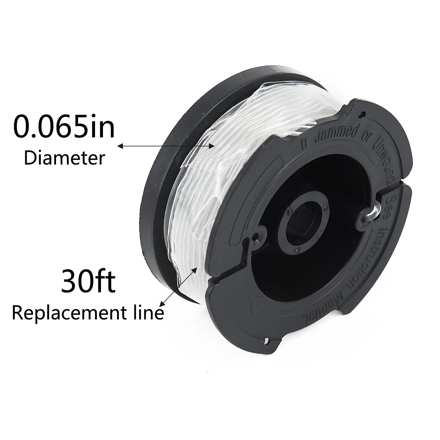 

0.065 Spool Line 30ft For BLACK DECKER AF-100 Pro Replacement Spool String Tool Trimmer Accessories Black Line