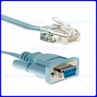2Pcs For Cisco console data cable RJ45 network port to RS232 serial port configuration cable COM port 9 hole crystal head