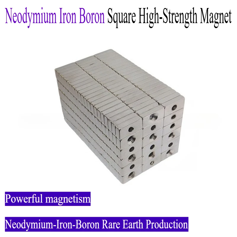 

5pcs/lot Square Strong Perforated Magent, 10-30mm in diameter, suitable for refrigerators, offices, and handheld devices
