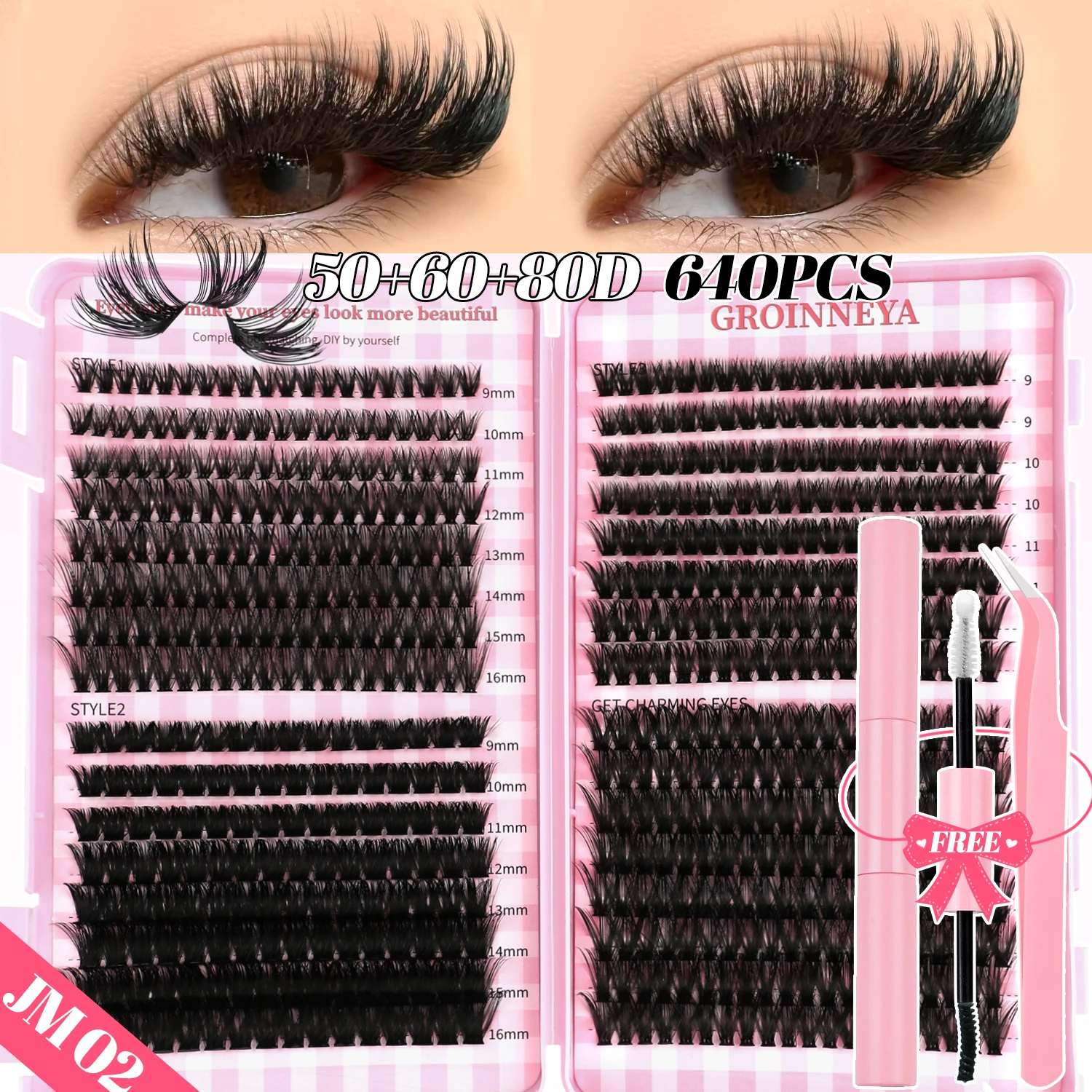 DIY Lash Clusters Set with Bond & Seal