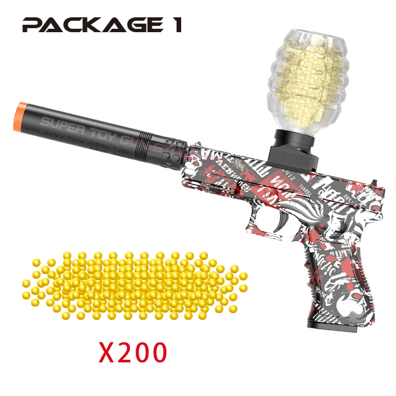 G18.Electric Gel Ball Blaster Toy Gun, High-Speed Rechargeable, Summer Outdoor Fun, Family Pool/BBQ Games
