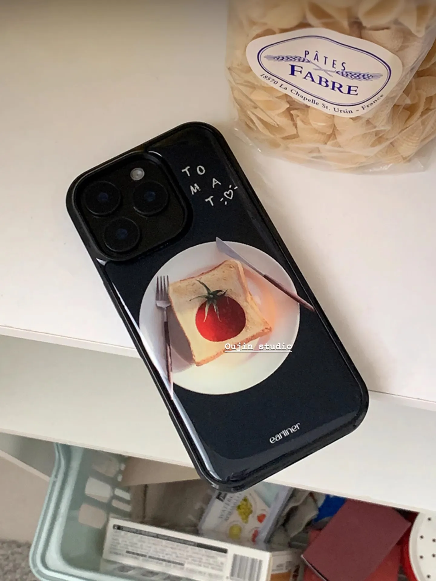 Funda de teléfono de tomate tostado de chica bonita de nicho de estilo coreano para iPhone 16 Pro Max 15 14 13 12 11 PLUS Y2K cubierta de espejo con pegamento de goteo
