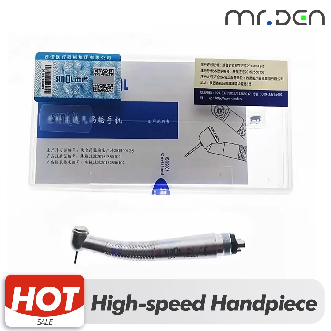 

Высокоскоростной наконечник с воздушной турбиной MR DEN SINOL BD-4 с одноточечным распылением, стоматологический инструмент для профессионального использования