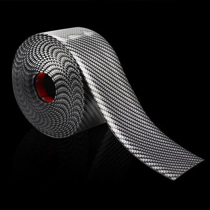 Universal Carbon Fiber Car Stickers Doorsill Bumper Threshold Step Protector Guard Strip Sticker Anti Scratch Strips Film