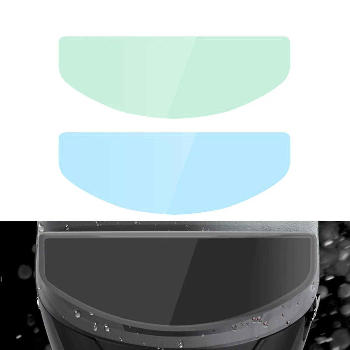 

Мотоциклетный шлем, противотуманная пленка, безопасная прочная наклейка для вождения, непромокаемая пленка для шлема с полями зрения высокой четкости