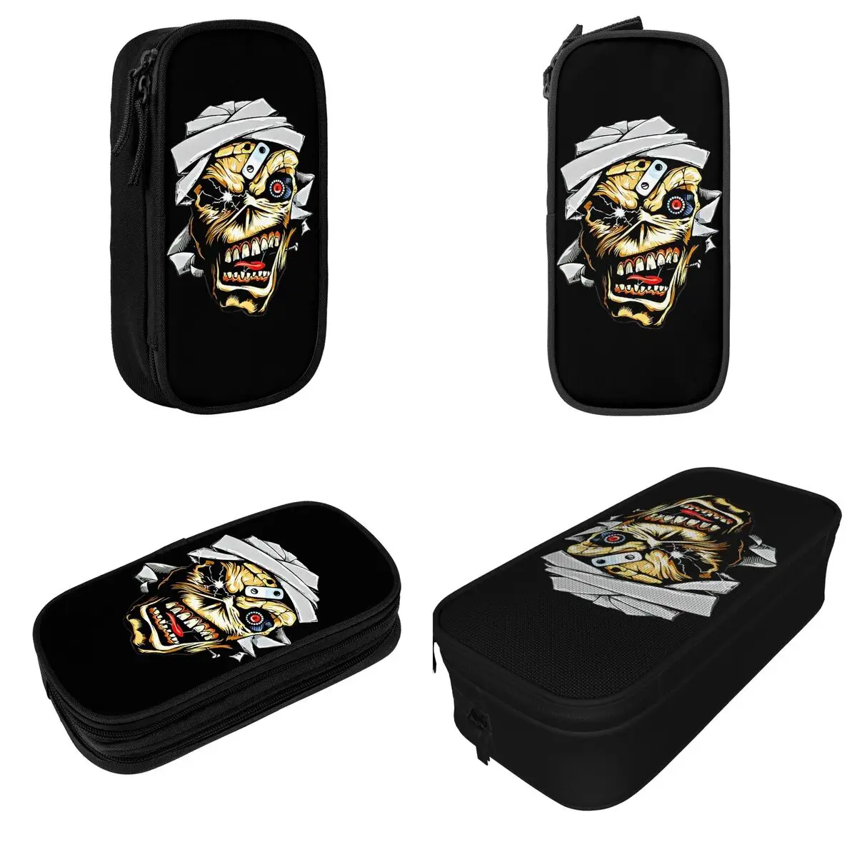 Ironmaiden Music Pencil Case Classic Heavy Metal Rock Rap Pen Holder Bags Girl Boy  Students School Cosmetic Pencil Pouch