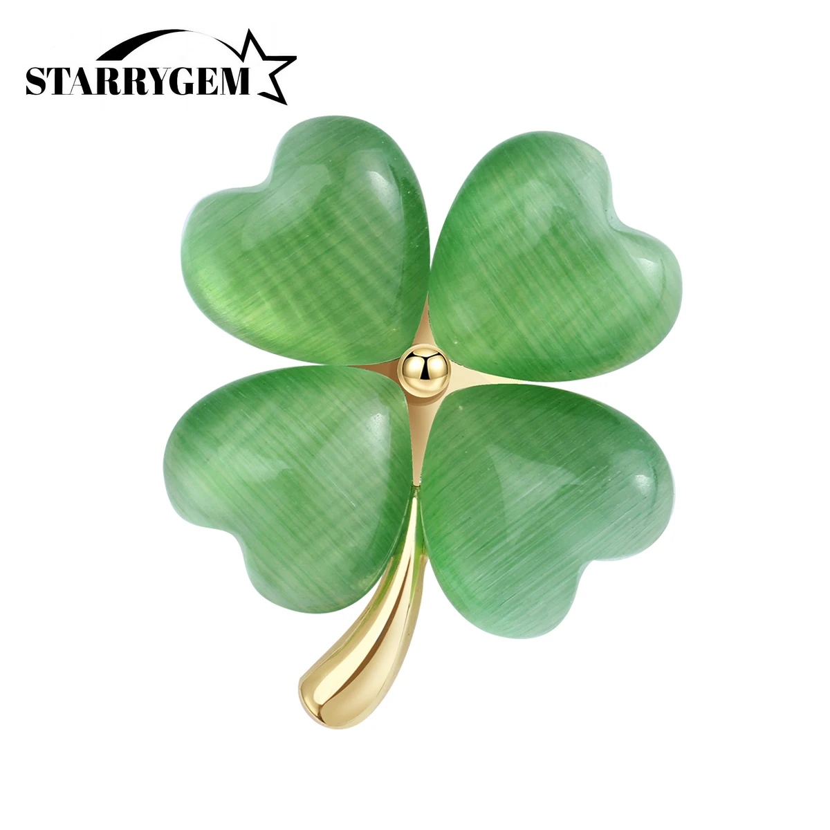 Simple Enamel Clover Brooches for Women Unisex 5-color Leaves Office Party Coat Bag Decoration Accessories Pins Gifts