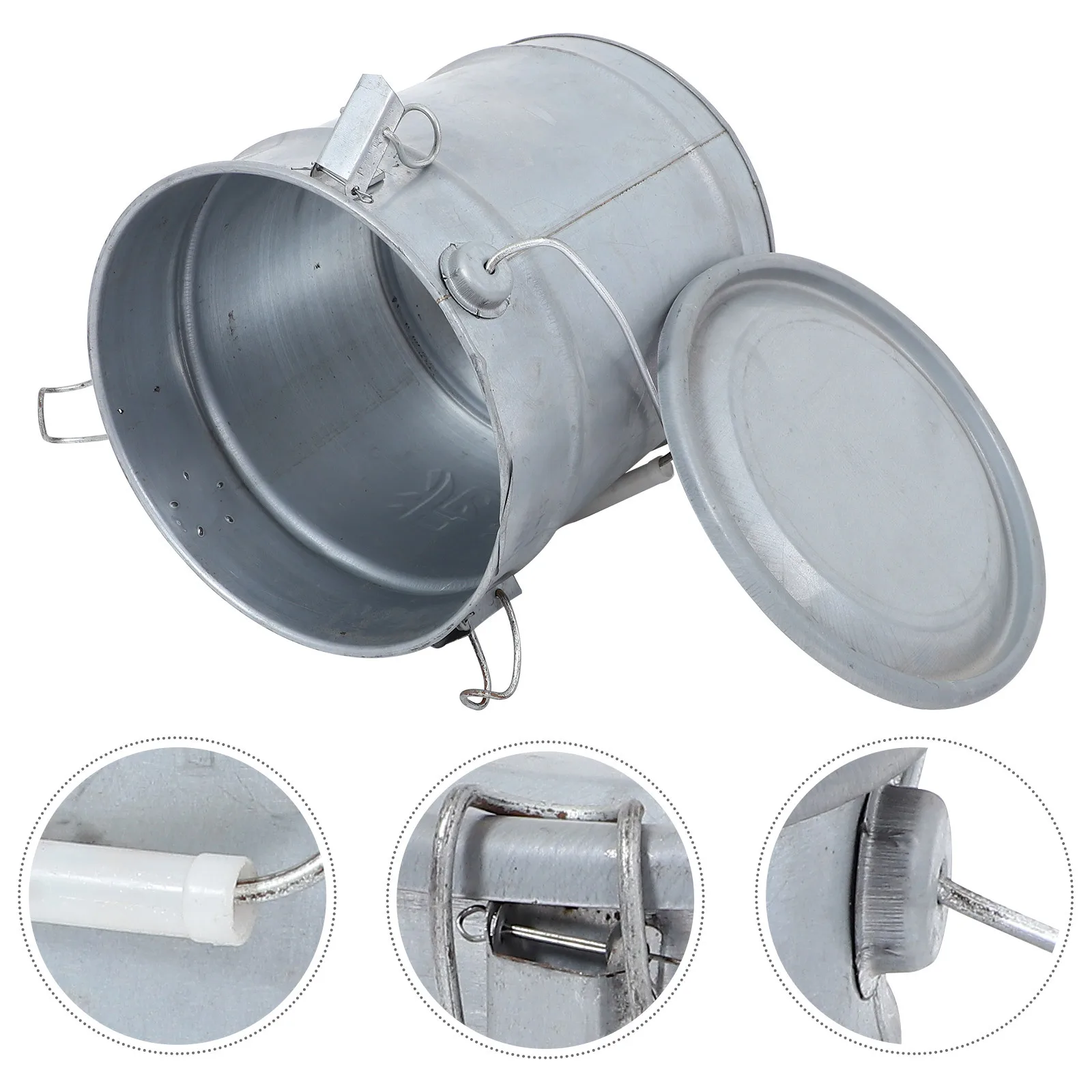

Metal Sample Bucket Laboratory Soil Sampling Box with Lid Durable Portable Soil Container for Samples Sample Container