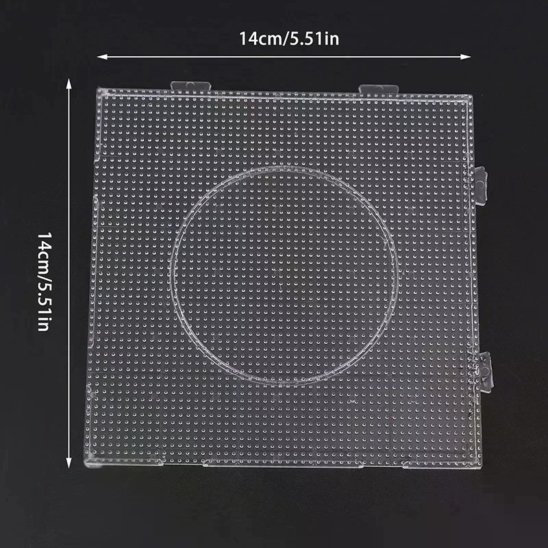 Beads Pegboards Board 4Pcs 2.6MM For Perler Tool Fuse Beads Square Jigsaw Puzzle Template Children Educational Toys DIY Kit Supp view 5