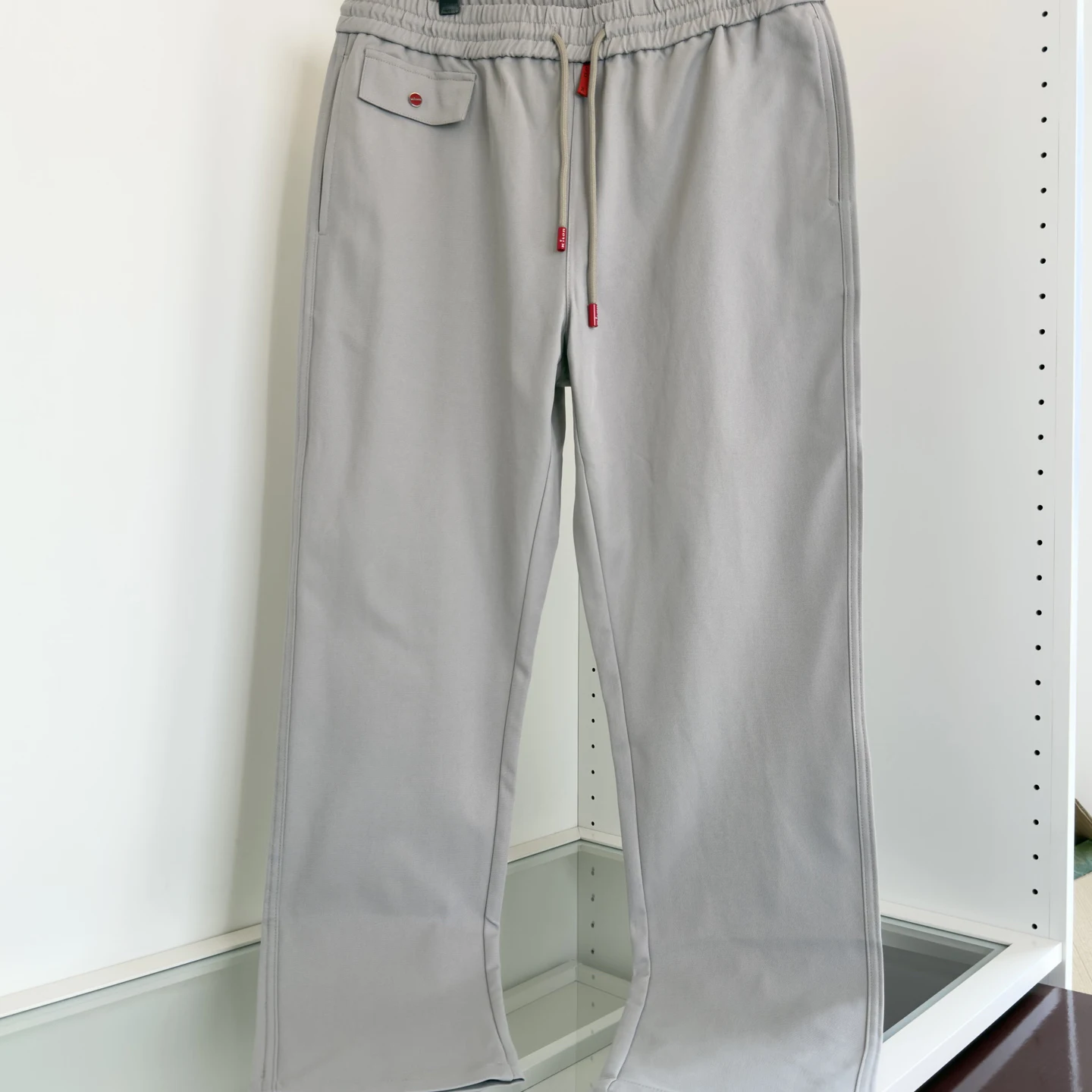 

Kiton Итальянские мужские классические прямые повседневные брюки с эластичной резинкой на талии и шнурком