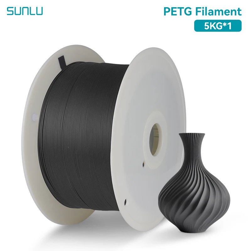 SUNLU 5KG 3D PLA/PETG/PLA PLUS/Clear Filament 1.75mm 5KG/Roll 3D Printer Netjes Wond 3D Filament voor 3D Printer & 3D Pen