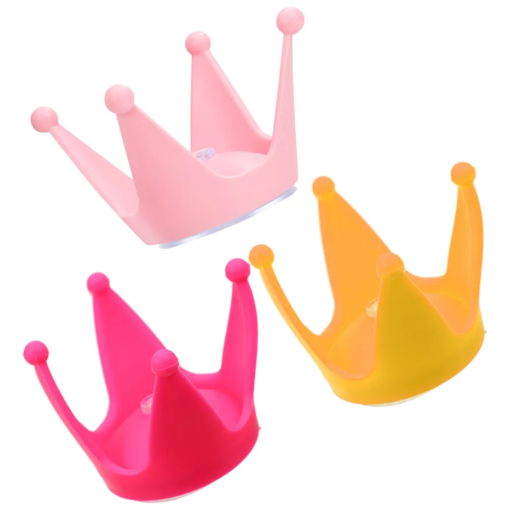 

3pcs Motorcycle Decoration Durable Silicone Crown Shape Suction Cup Bike Accessories Cycling Decorations SkiHelmet