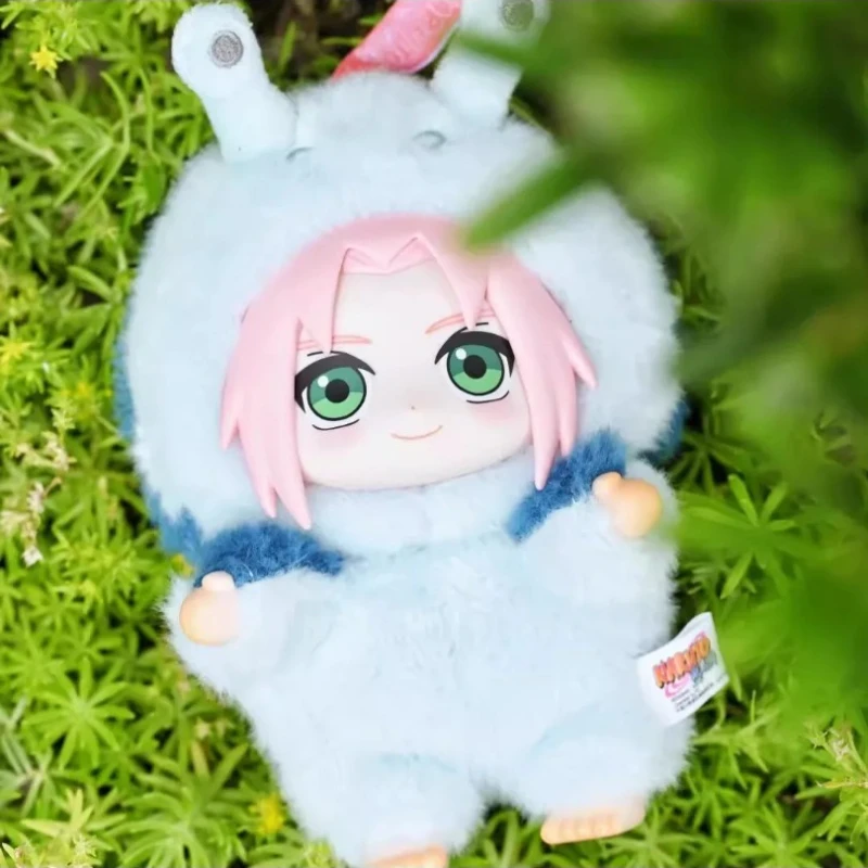 2025 エイキナルト疾風伝獣パーティーシリーズブラインドボックスアニメキャラクター Q バージョンぬいぐるみかわいいグッズギフト 1/2/3/6 個
