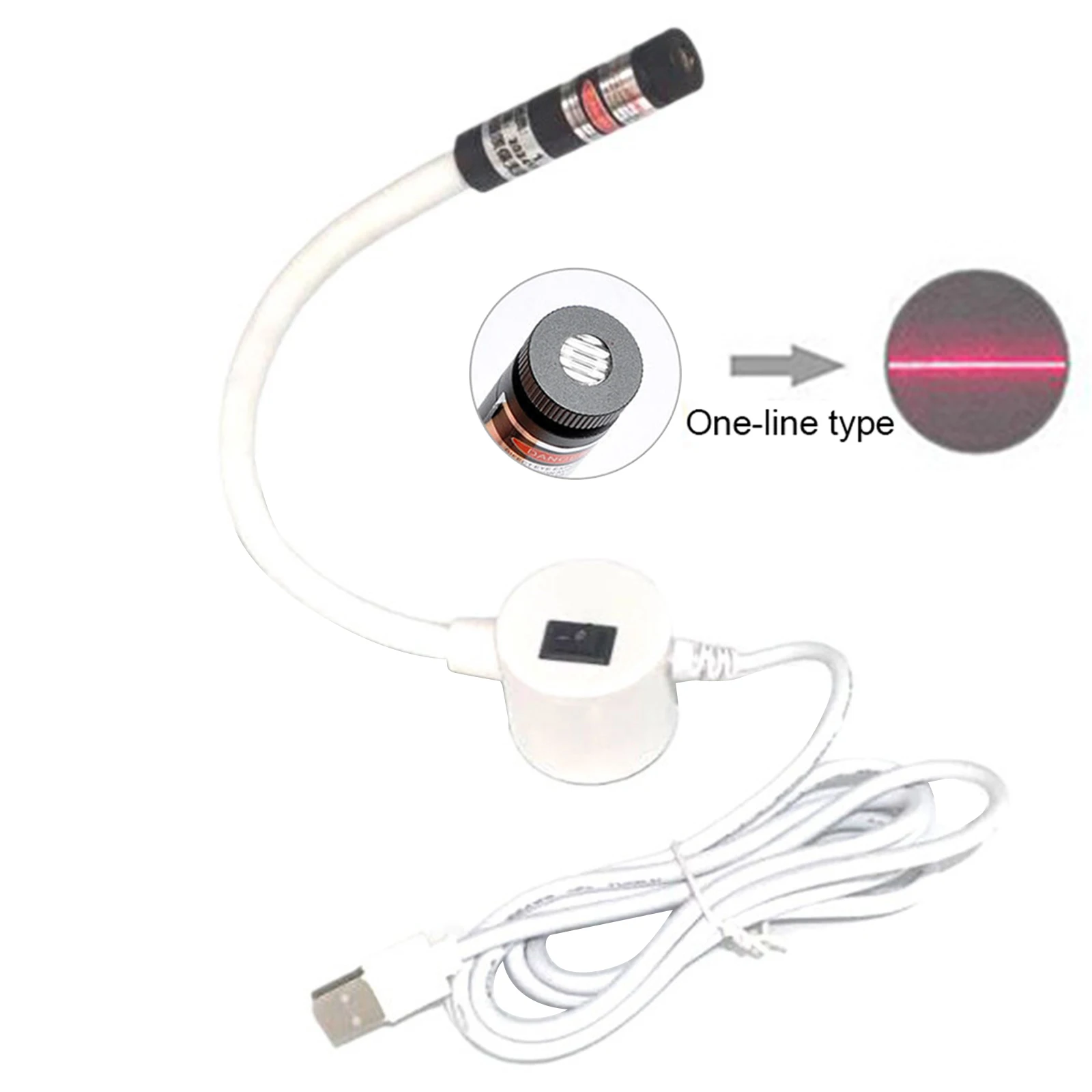 Line Red Positioning Light Magnetic Attachment Sewing Machine Quilting Light Hands-Free Precision for Precise Stitching