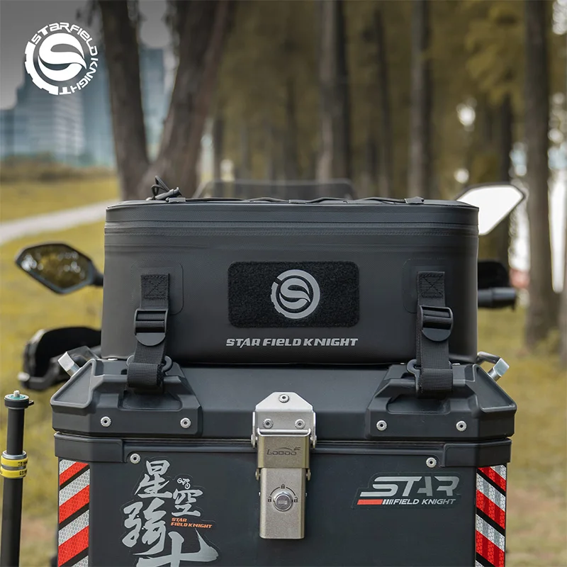 

SFK 13L Universal Motorcycle Bag Deep Waterproof Rear Seat Aluminum Box Capacity Expansion Box Suitcase Riding Equipment Luggage