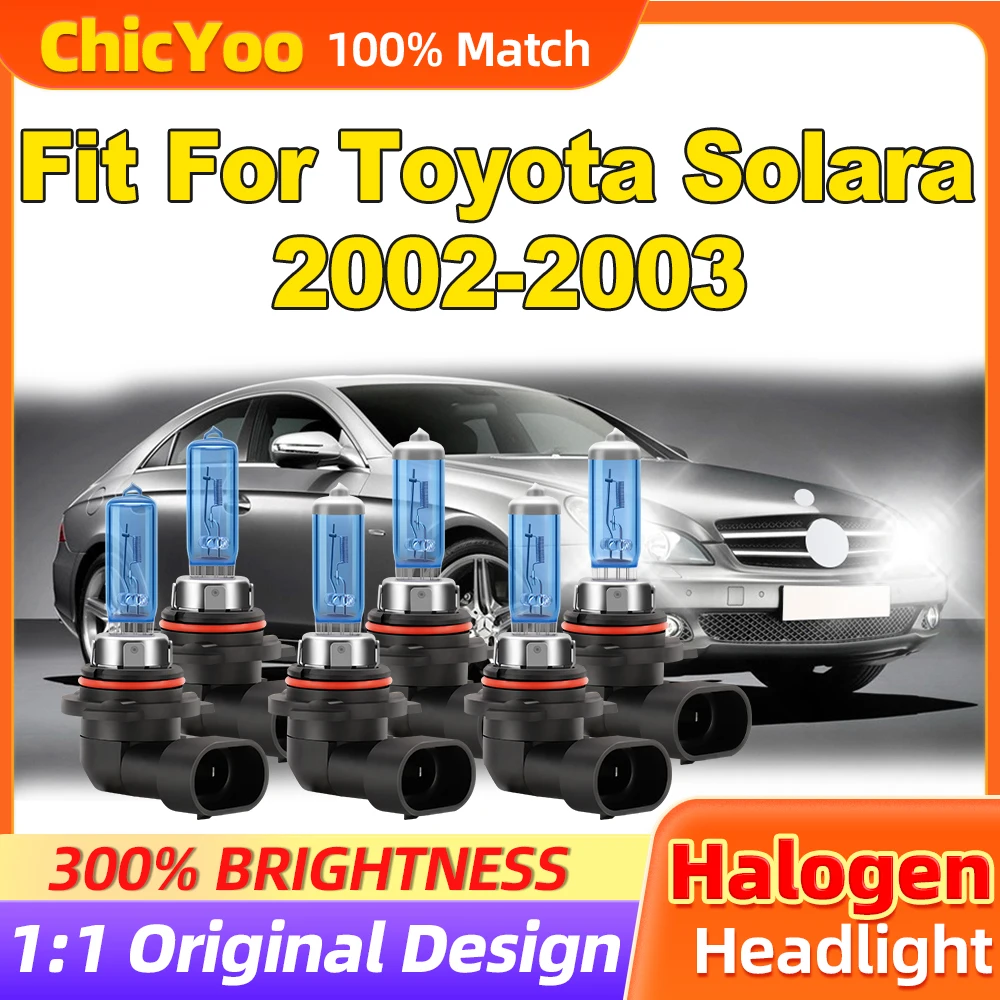 

Fit For Toyota Solara 2002 2003 36000LM Halogen Lights 300W High Power HID Xenon Headlights 6500K White 12V Turbo Auto Lamps