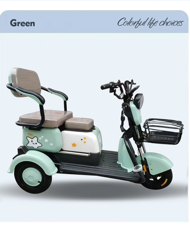 دراجة ثلاثية العجلات كهربائية للتسليم السريع مع دراجة ثلاثية العجلات البضائع بمقصورة مفتوحة رائجة البيع 48 فولت 3 عجلات دراجة نارية كهربائية رائعة 1000 وات 60 فولت 800 وات