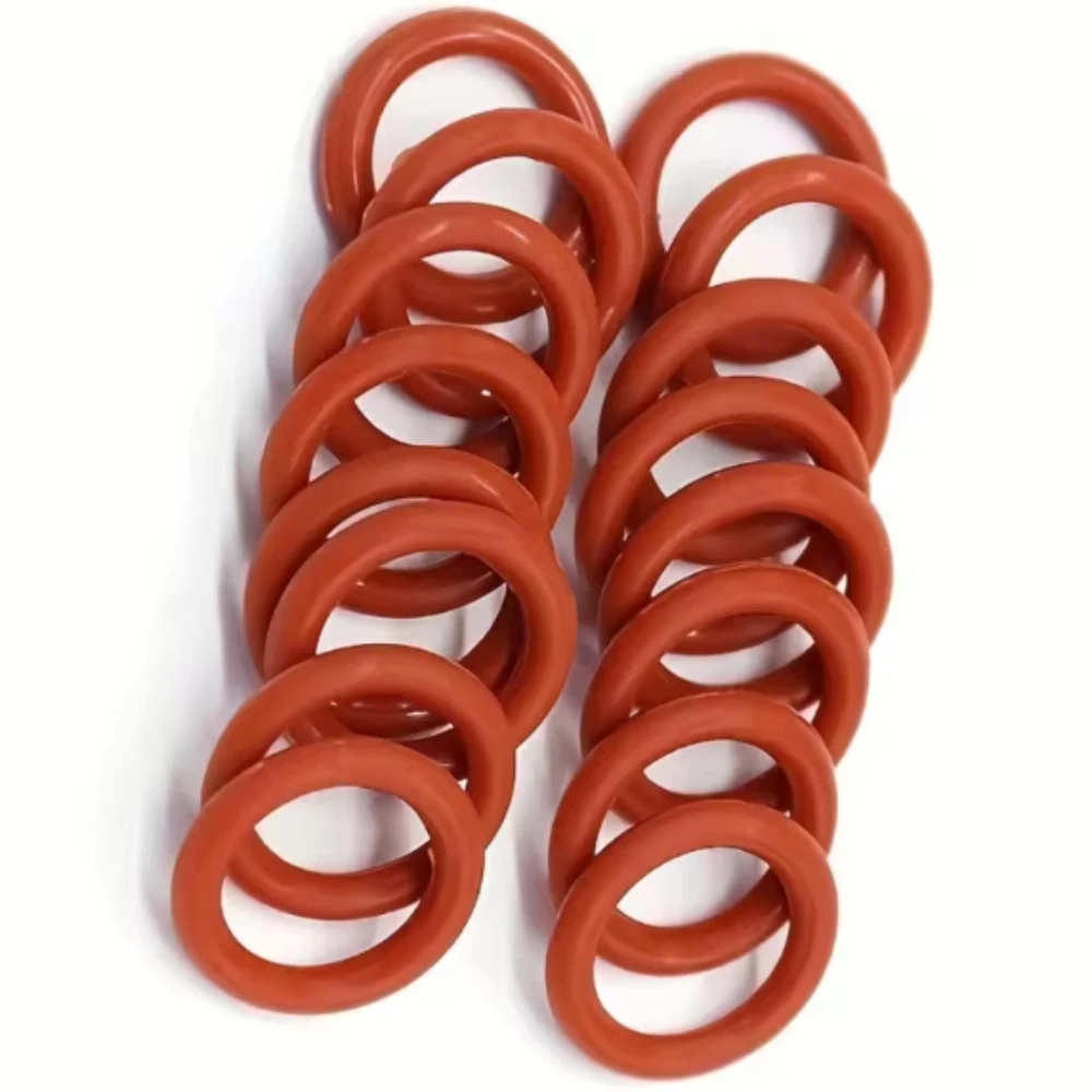 

Silicone O-ring Gaskets High-temperature Resistant Sealing Ring Repair Kit 225pcs Box Red Silicone O-ring Sets Ring Gaskets