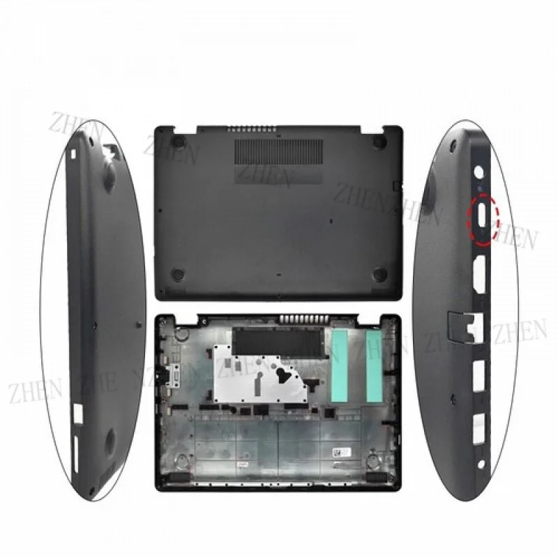 

Y для DELL Inspiron 3480 3482 3493, нижняя крышка корпуса 000XN0, черная с USB-C