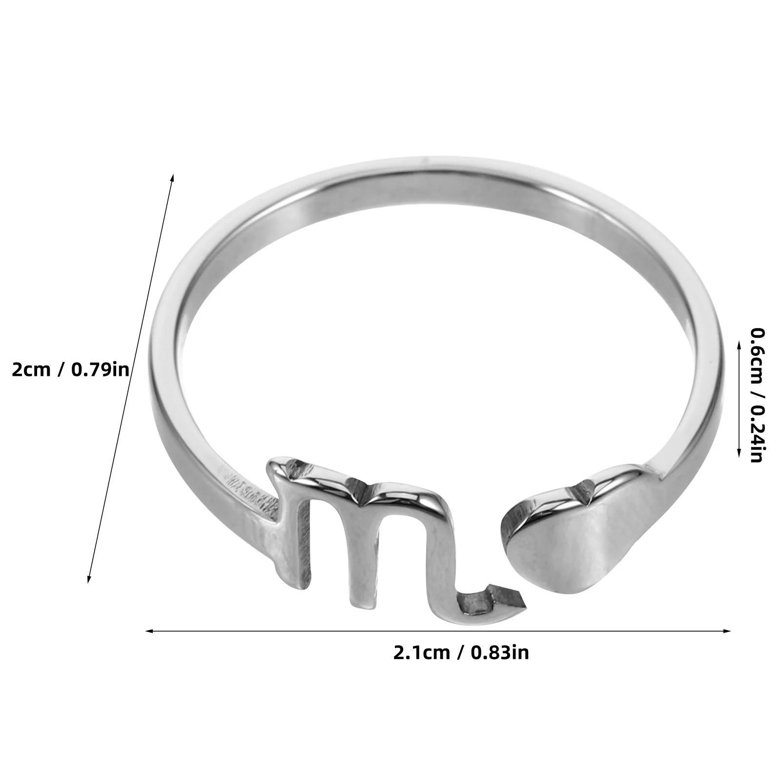 العقرب حلقة مفتوحة قابل للتعديل فنجر مجوهرات أنيقة المرأة خاتم السيدات خواتم مجوهرات للنساء
